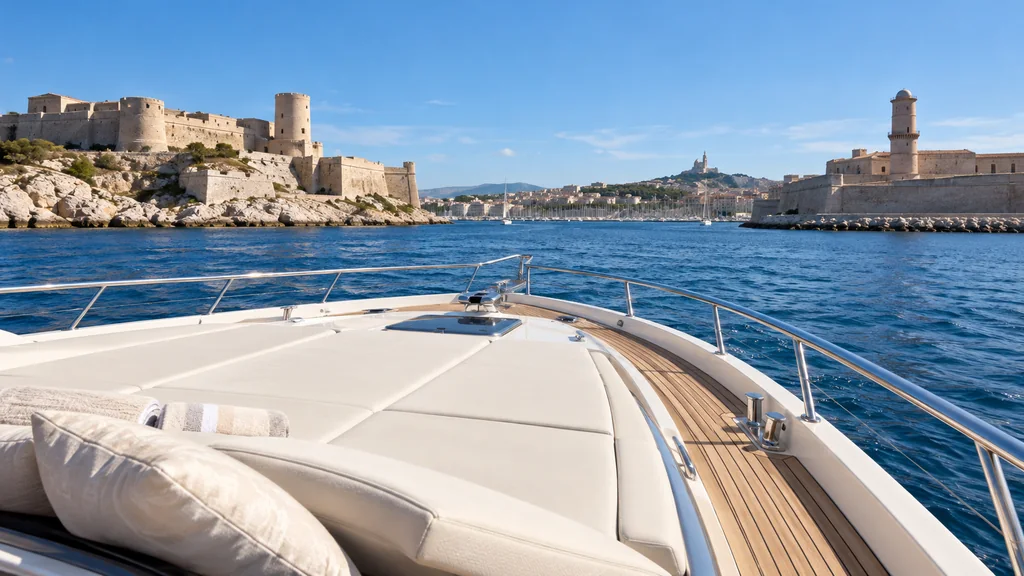 Half a day on a private yacht in Marseille