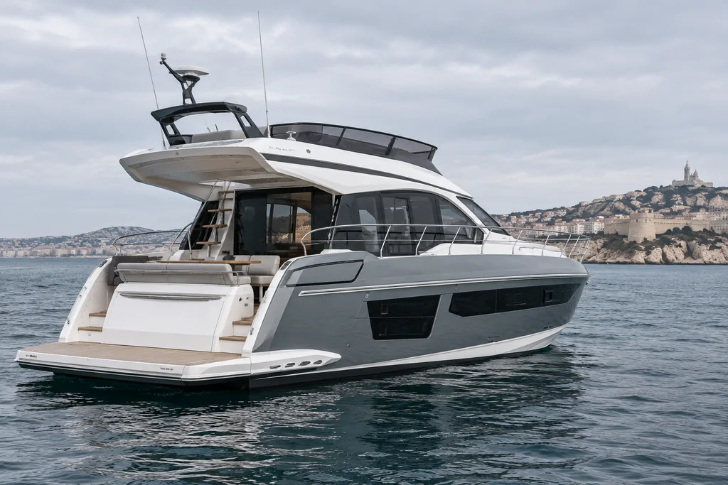 Azimut Fly 53 au large de Marseille — du modèle
