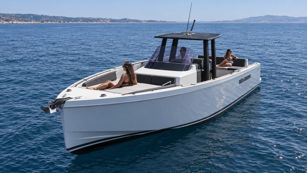 Fjord 36 Open au large de Marseille — du modèle