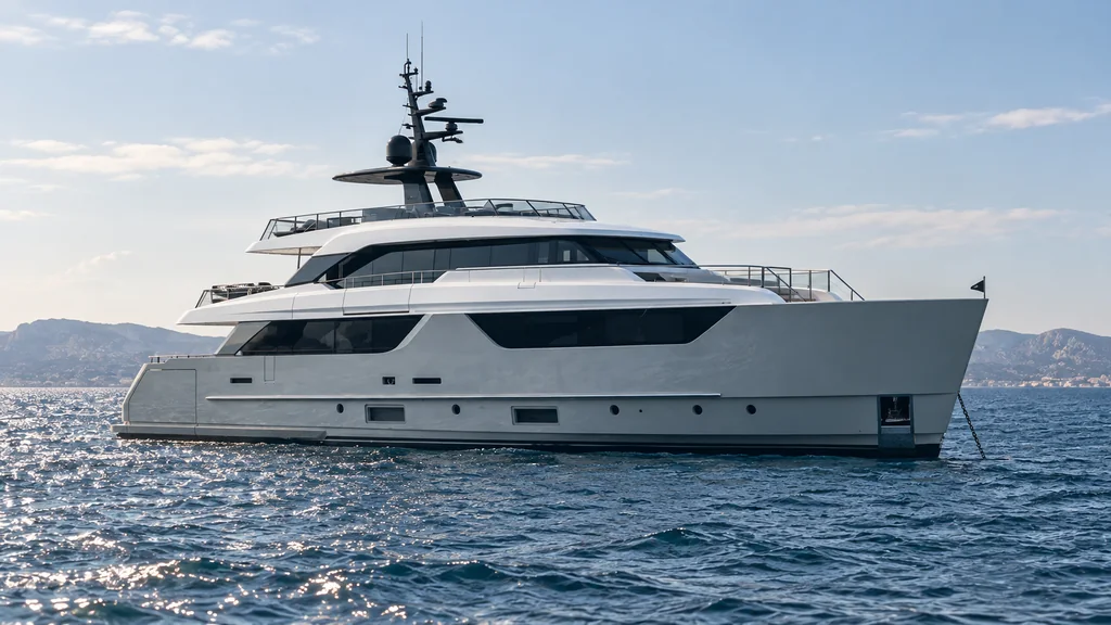 Sanlorenzo SD118 au large de Marseille — du modèle