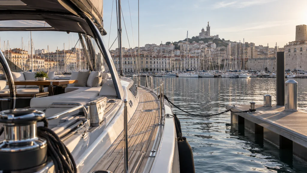 Accès à bord au port de Marseille