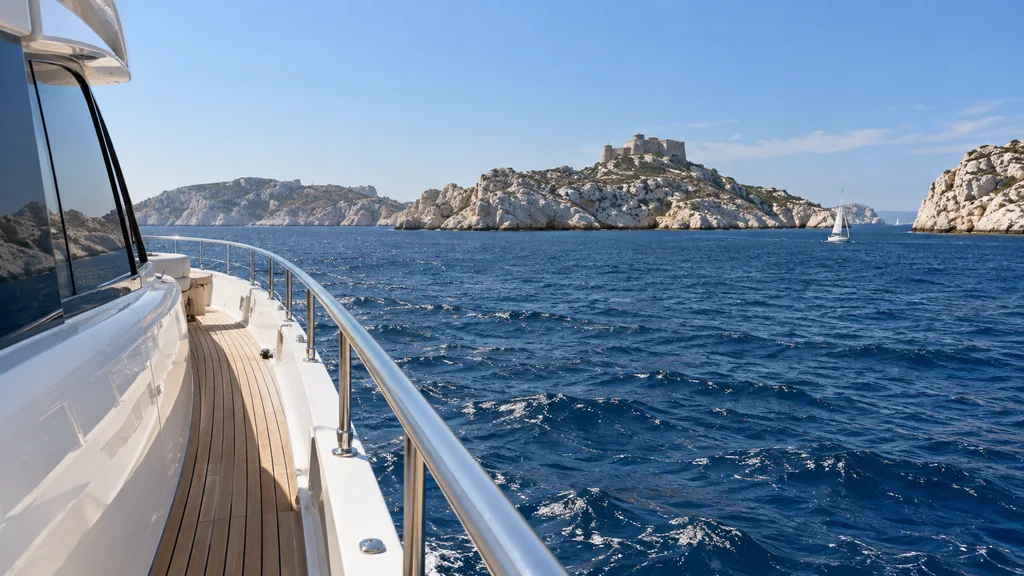 Paysage côtier lors d’une sortie depuis Marseille