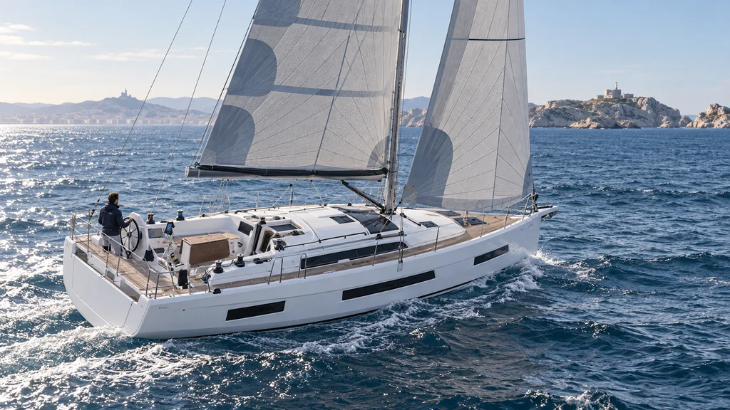 Dufour 44 model study for Marseille