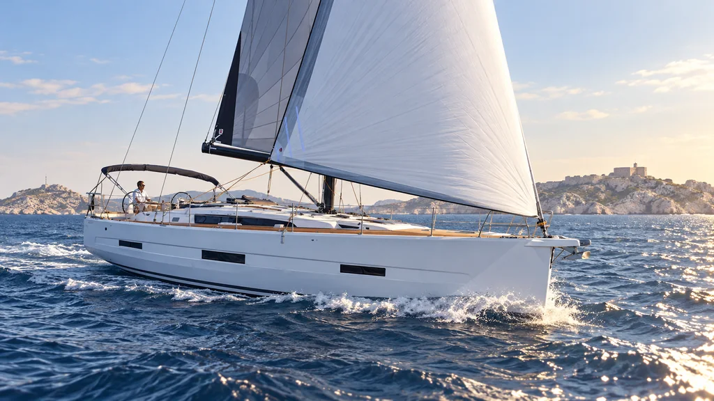 Dufour 56 model study for Marseille