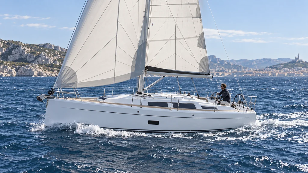 Hanse 348 model study for Marseille